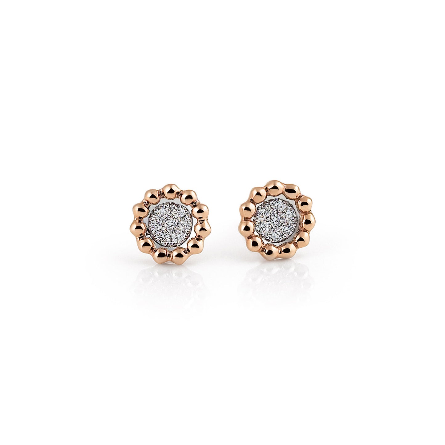 Al Coro Palladio Ohrstecker (E2171R) aus Roségold mit Diamant
