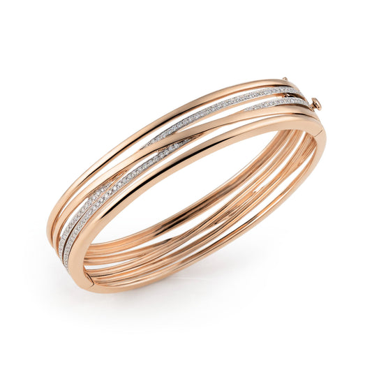 Al Coro Serenata Armreif (NB679R) aus Bicolor-Gold mit Diamant