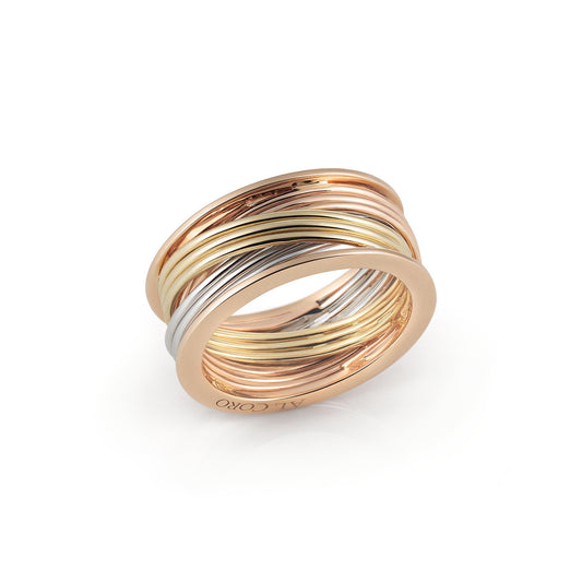 Al Coro Serenata Ring (NR235WGR) aus Gelbgold, Roségold, Weißgold, Rotgold