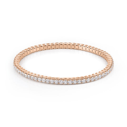 Al Coro Stretchy Armband (A290R) aus Roségold mit Diamant