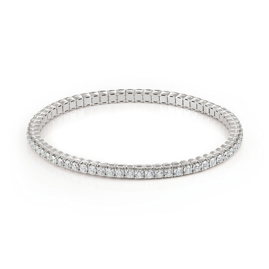 Al Coro Stretchy Armband (A290W) aus Weißgold mit Diamant