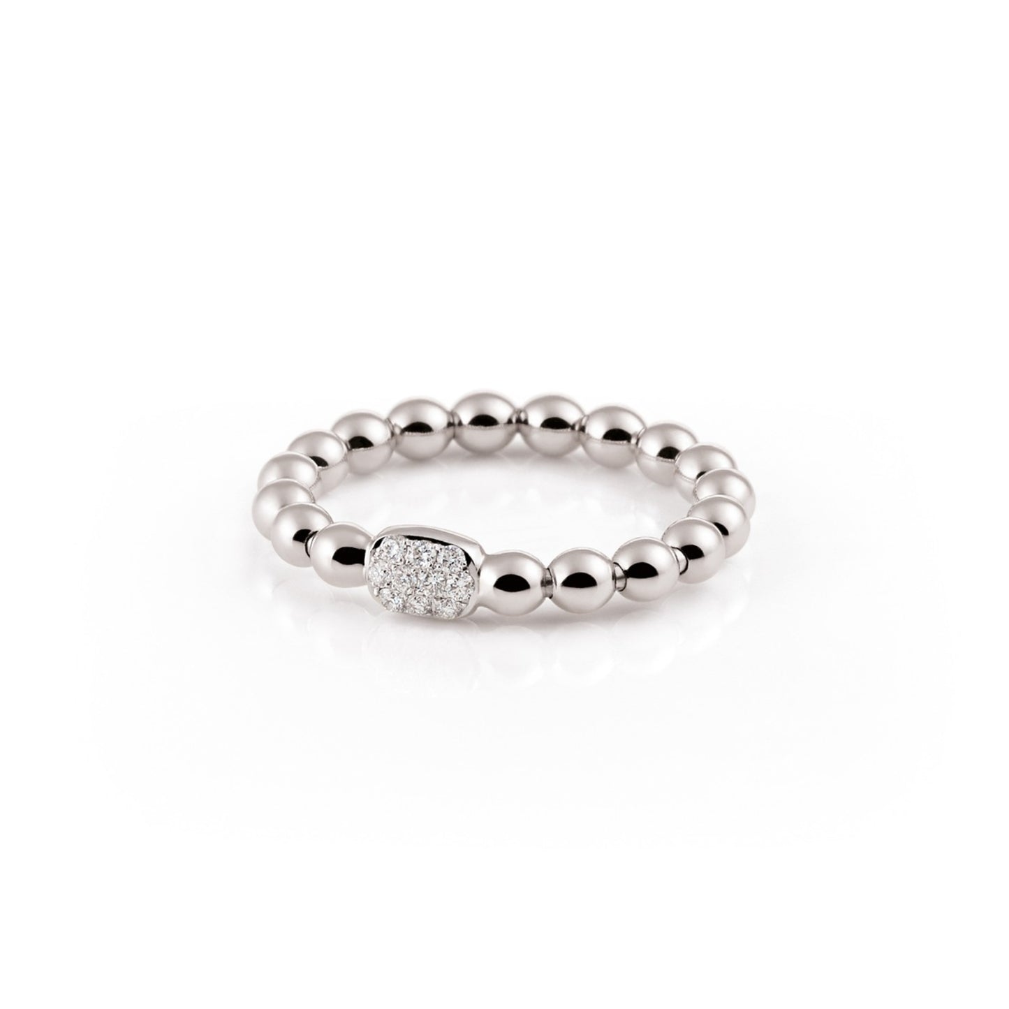 Stretchy Ring, Weißgold • Diamant von Al Coro (NRF2893W)