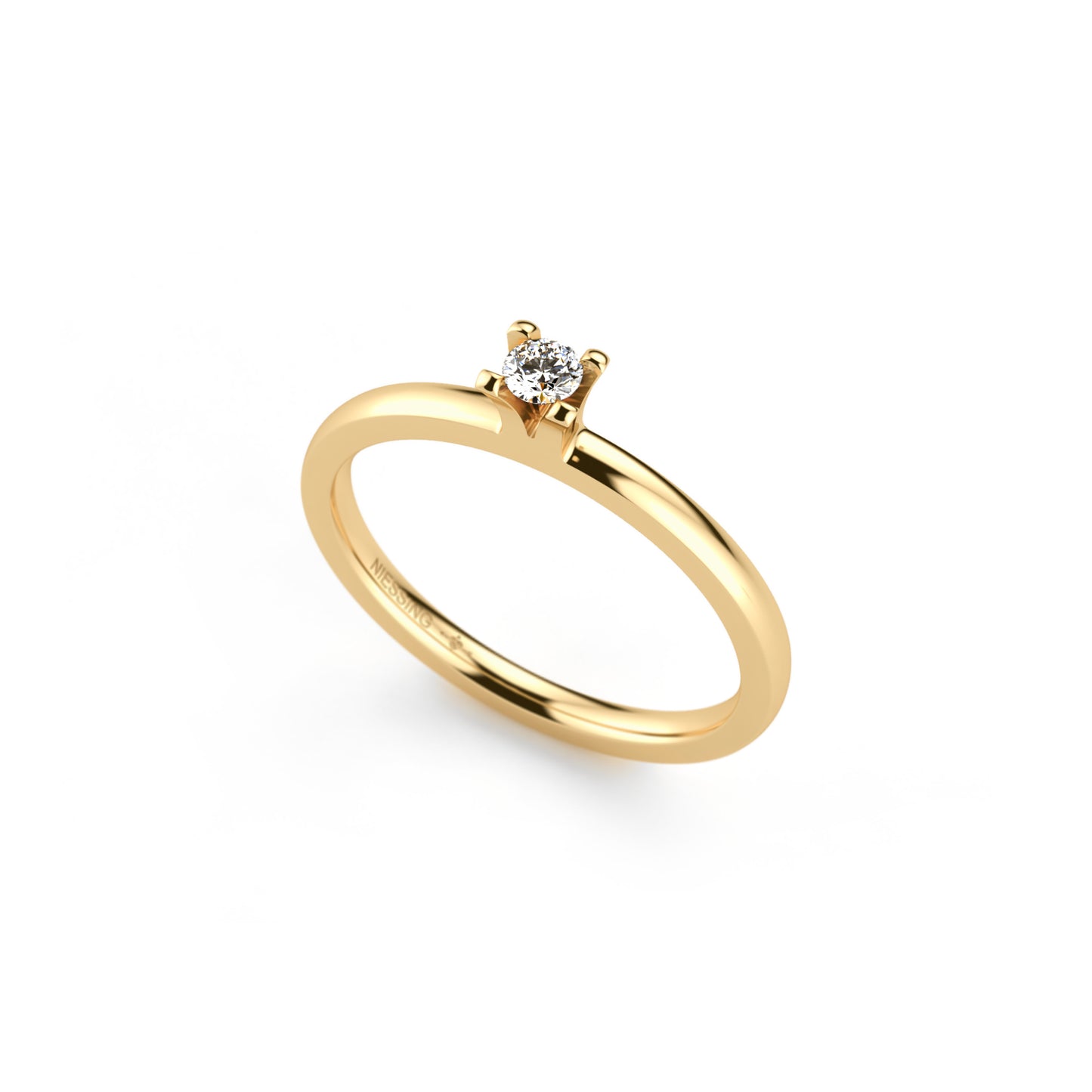 Amatis 4 Krappen Ring • Diamant von Niessing (N331960-0.08ct-top-wesselton-gloss-cy)
