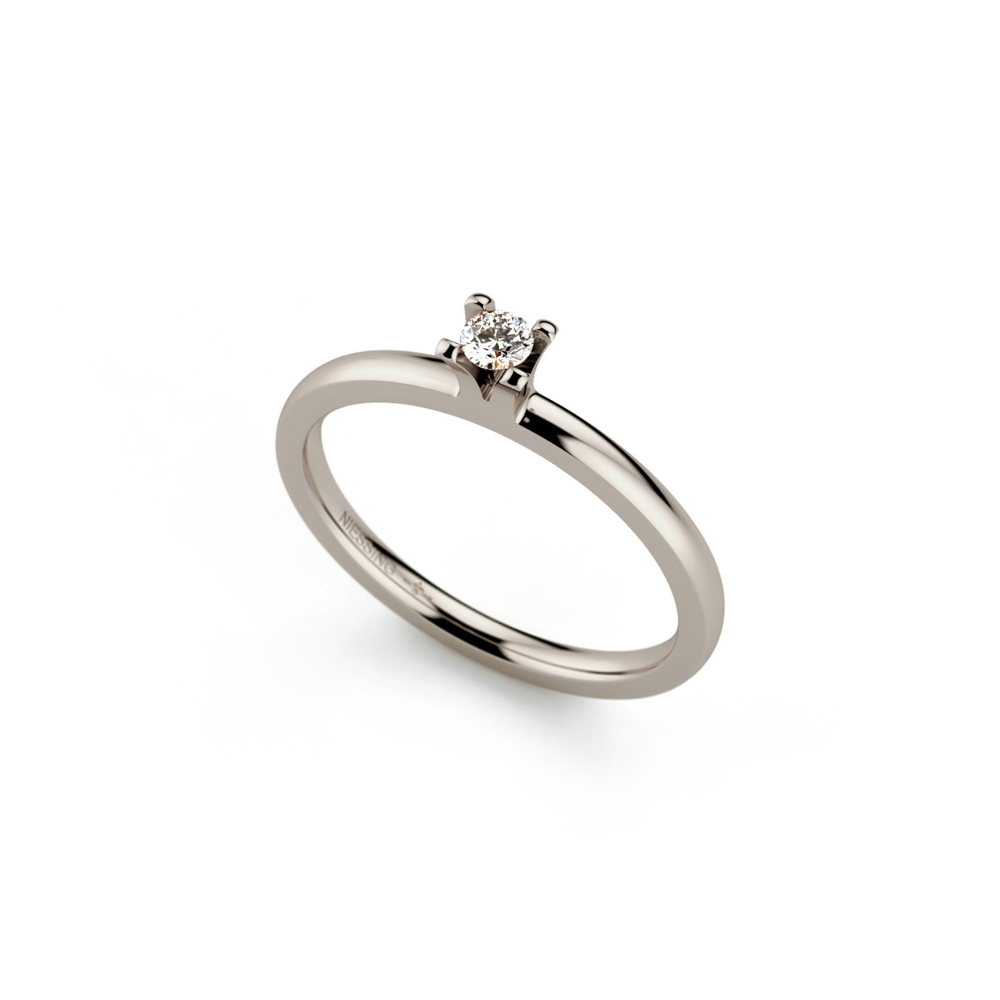 Amatis 4 Krappen Ring • Diamant von Niessing (N331960-0.08ct-top-wesselton-gloss-fg)