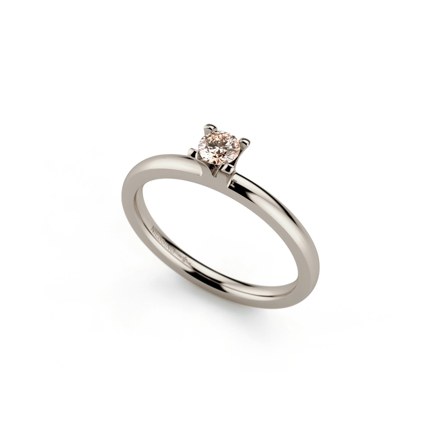 Amatis 4 Krappen Ring • Diamant von Niessing (N331960-0.16ct-cinnamon-gloss-fg)