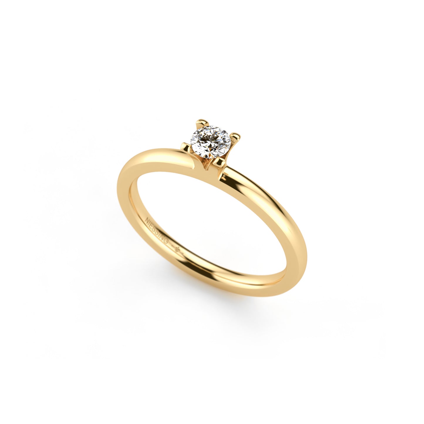 Amatis 4 Krappen Ring • Diamant von Niessing (N331960-0.16ct-top-wesselton-gloss-cy)