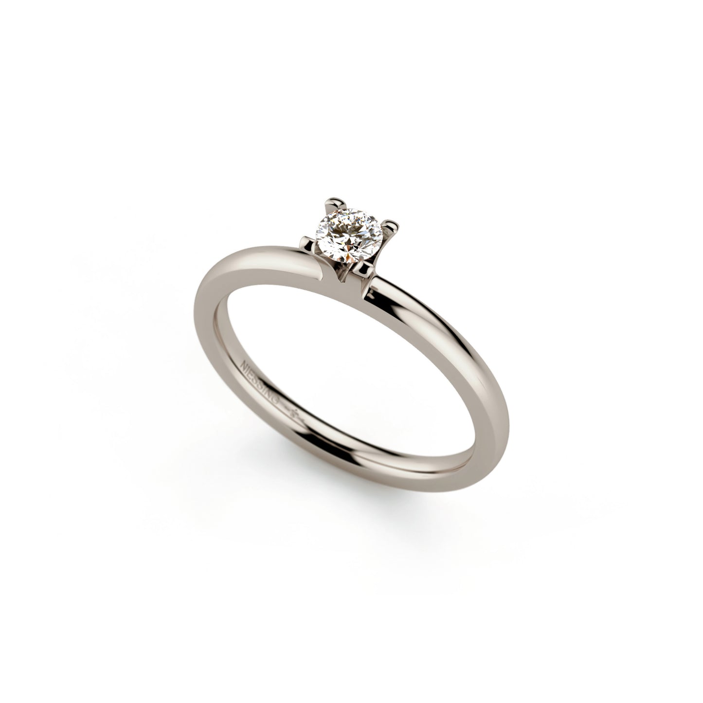 Amatis 4 Krappen Ring • Diamant von Niessing (N331960-0.16ct-top-wesselton-gloss-fg)