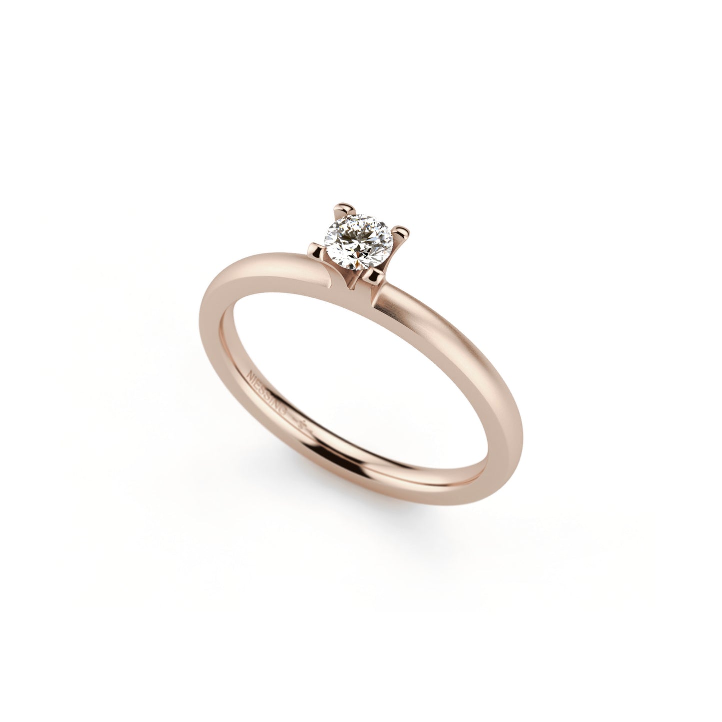 Amatis 4 Krappen Ring • Diamant von Niessing (N331960-0.16ct-top-wesselton-satin-rw)