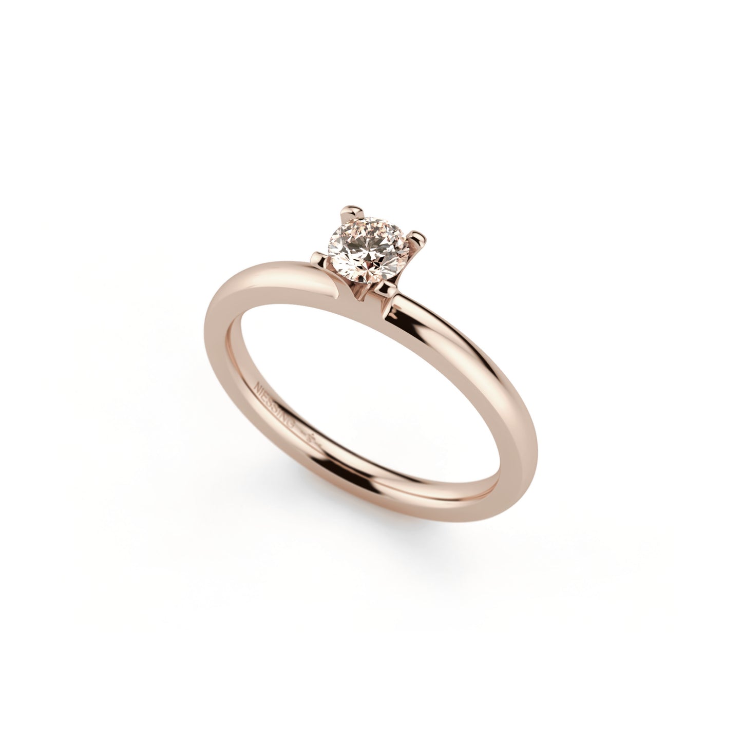 Amatis 4 Krappen Ring • Diamant von Niessing (N331960-0.23ct-cinnamon-gloss-rw)