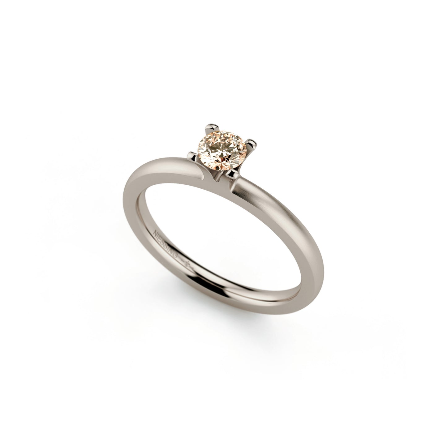 Amatis 4 Krappen Ring • Diamant von Niessing (N331960-0.23ct-cinnamon-satin-fg)