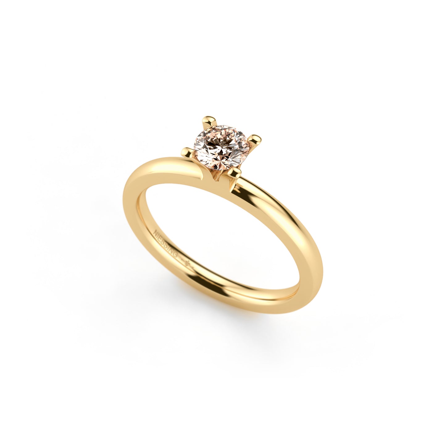 Amatis 4 Krappen Ring • Diamant von Niessing (N331960-0.3ct-cinnamon-gloss-cy)