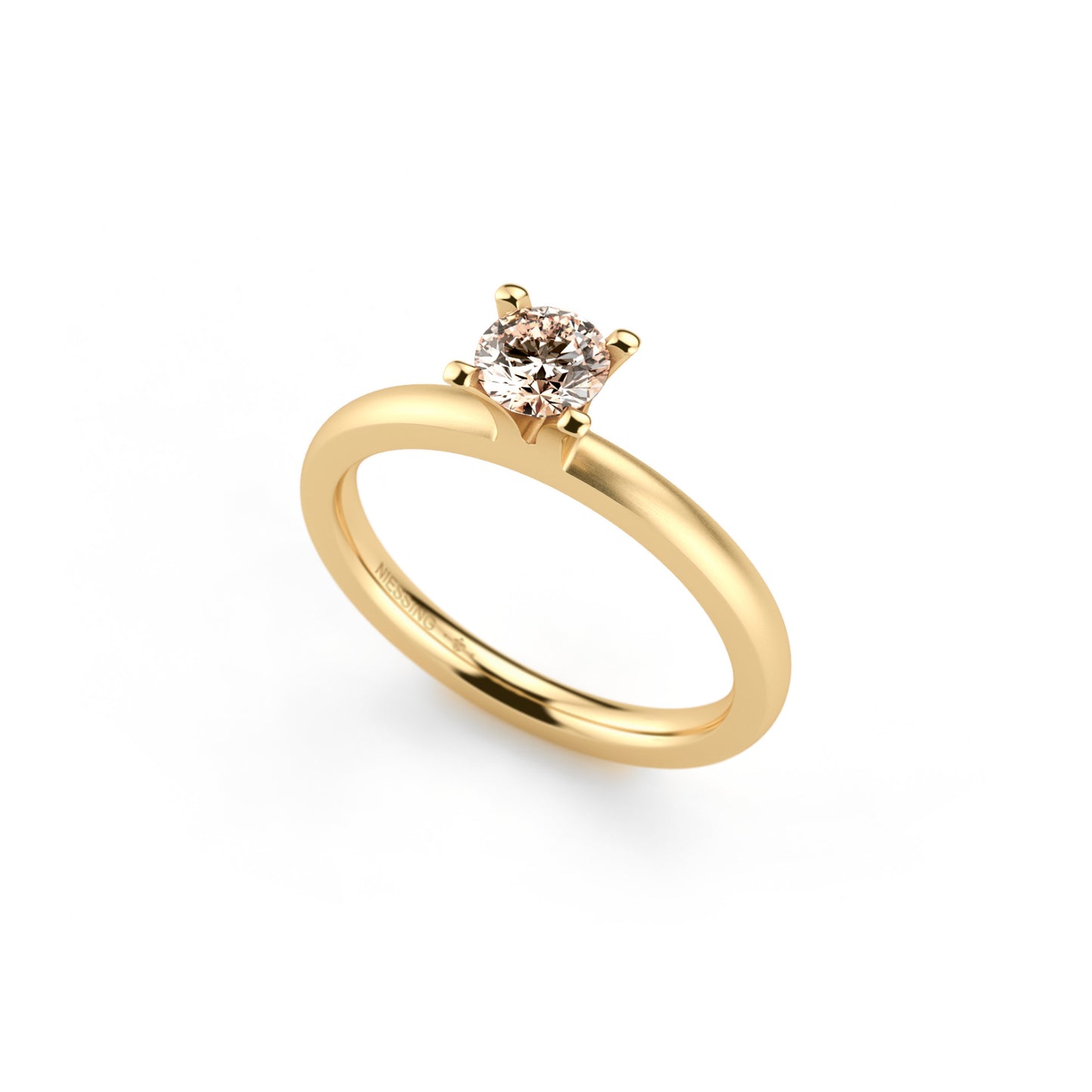 Amatis 4 Krappen Ring • Diamant von Niessing (N331960-0.3ct-cinnamon-satin-cy)