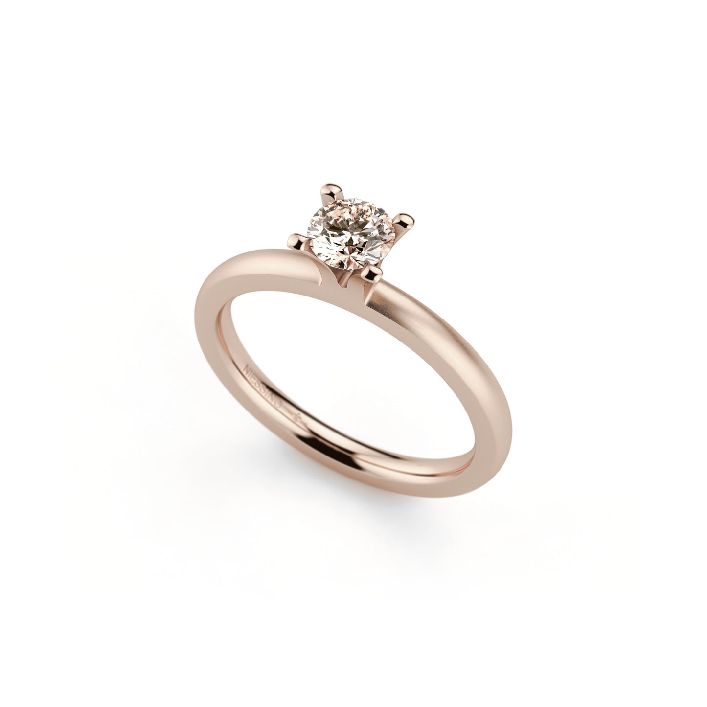 Amatis 4 Krappen Ring • Diamant von Niessing (N331960-0.3ct-cinnamon-satin-rw)
