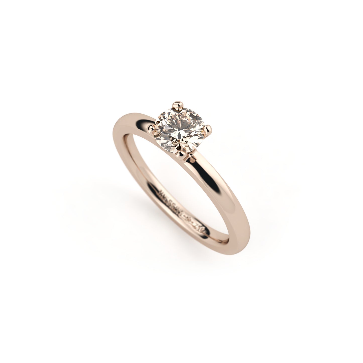 Amatis 4 Krappen Ring • Diamant von Niessing (N331960-0.5ct-cinnamon-gloss-rw)