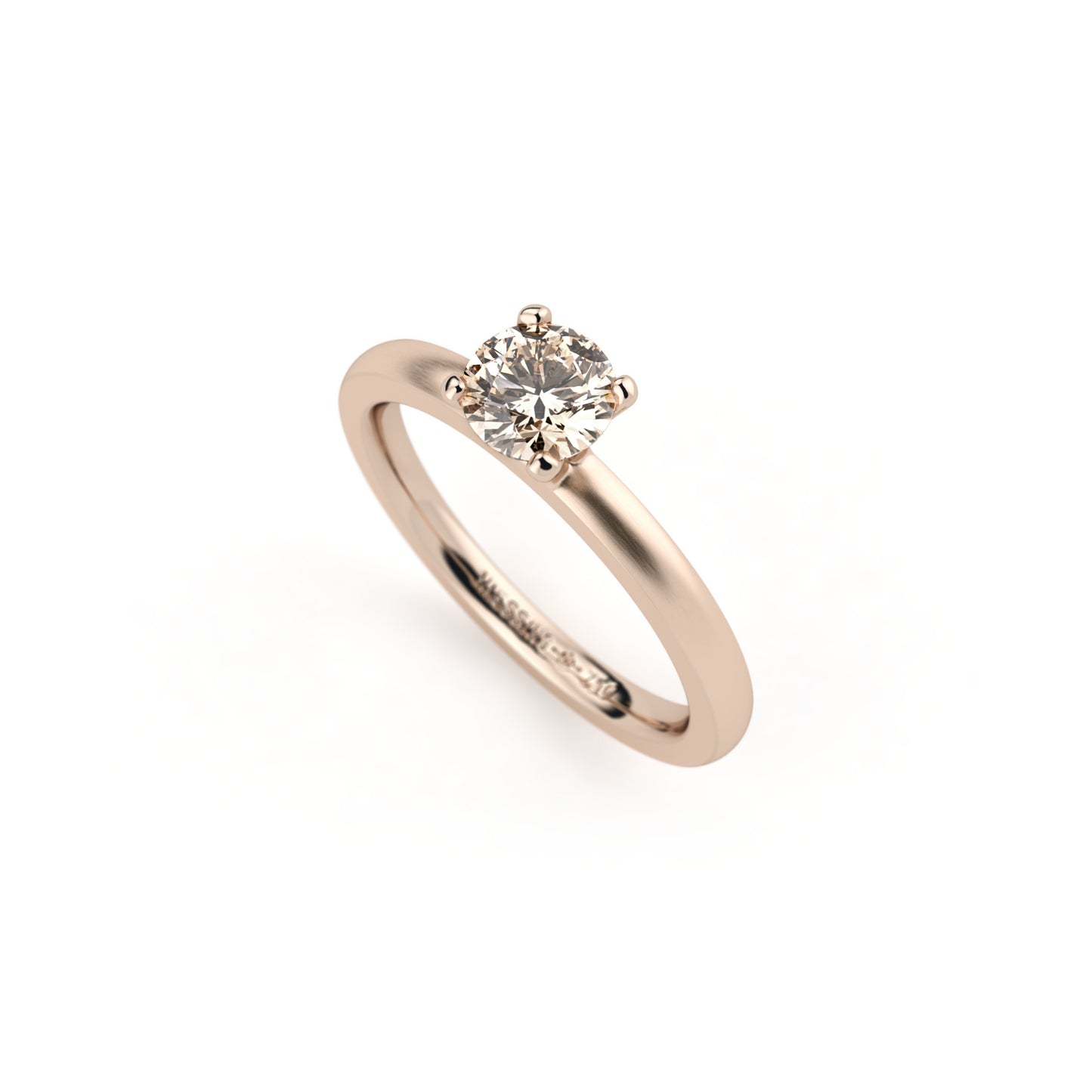 Amatis 4 Krappen Ring • Diamant von Niessing (N331960-0.5ct-cinnamon-satin-rw)