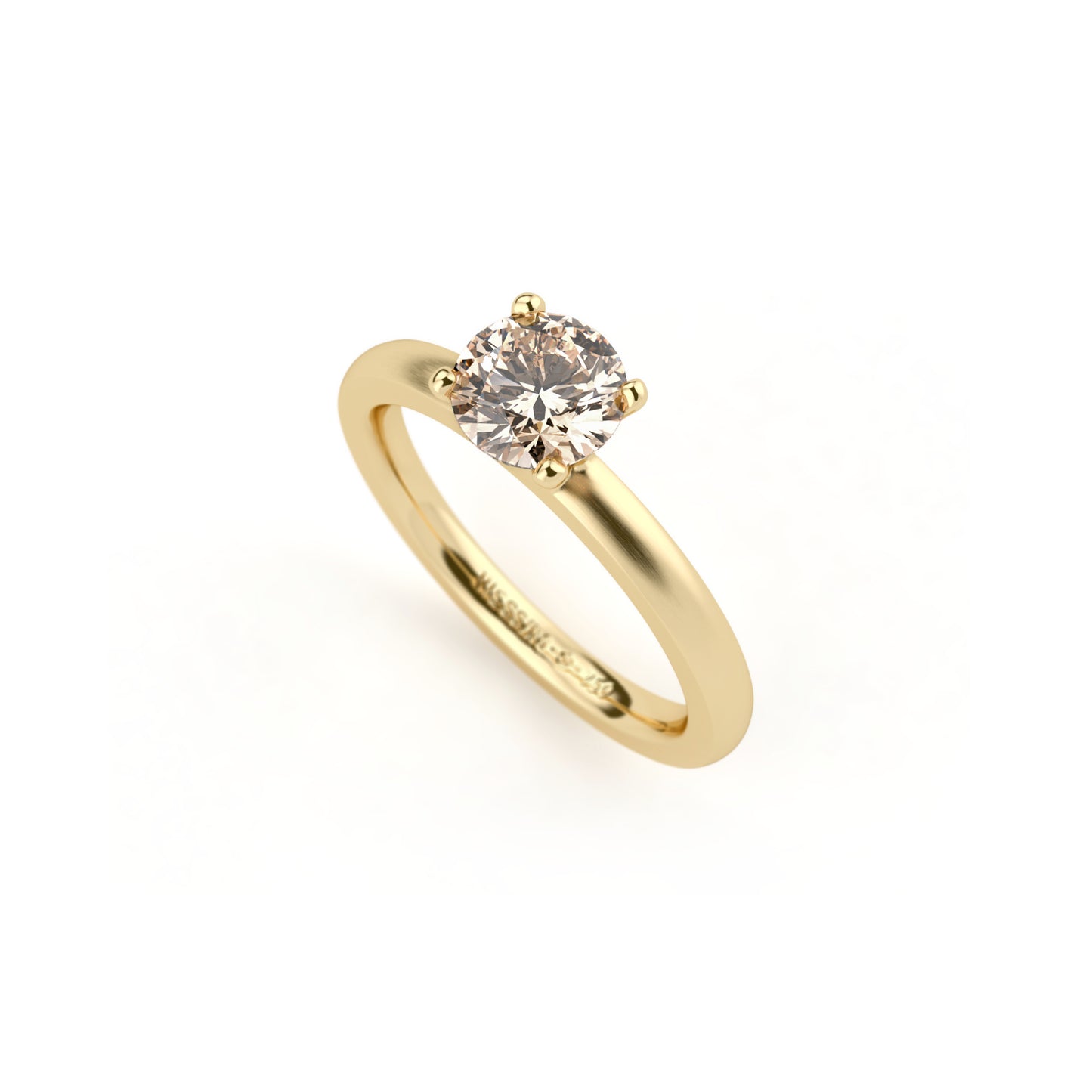 Amatis 4 Krappen Ring • Diamant von Niessing (N331960-0.7ct-cinnamon-satin-cy)