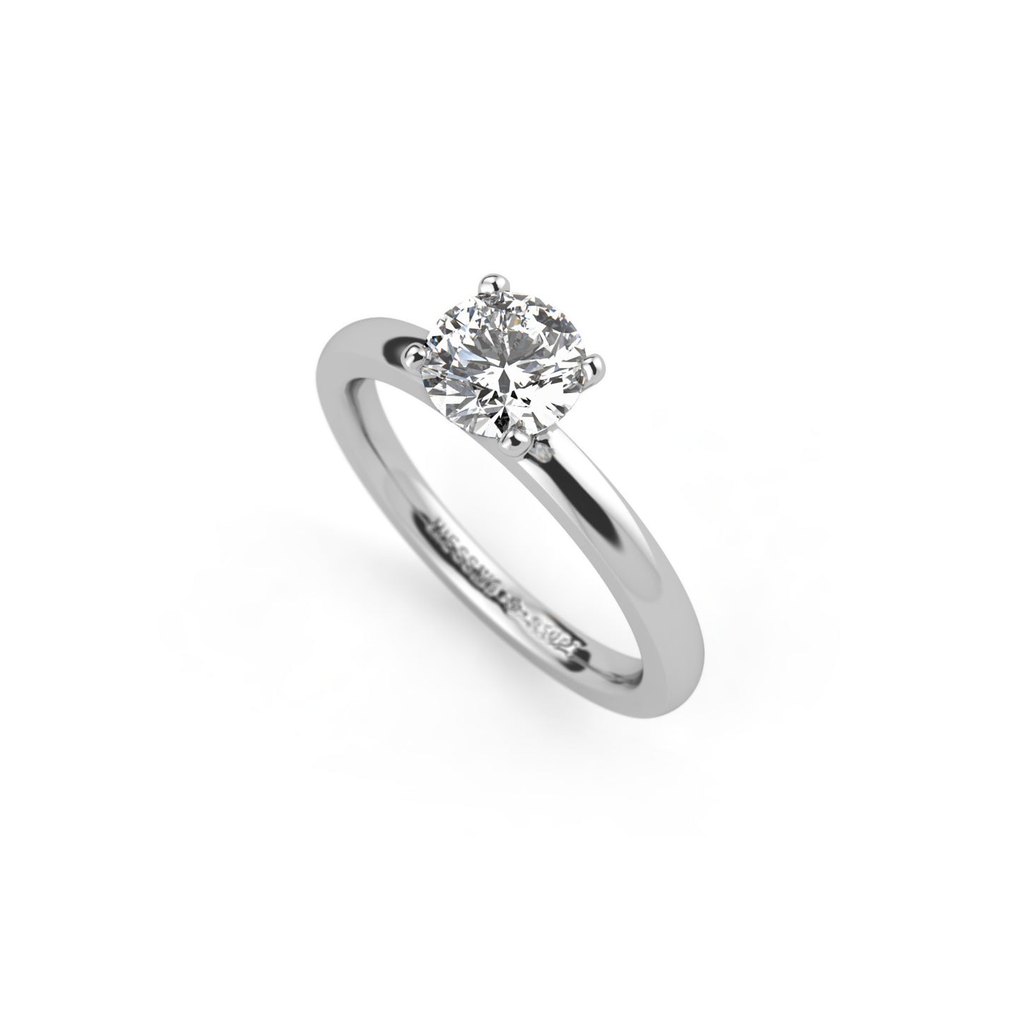 Amatis 4 Krappen Ring, Platin • Diamant von Niessing (N331960-0.7ct-top-wesselton-gloss-pt)