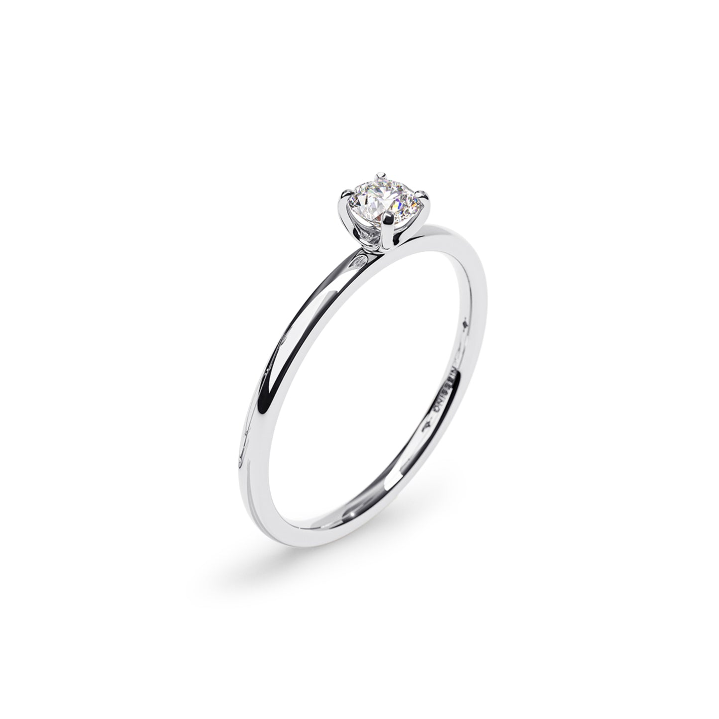 Amatis Fine C Ring, Platin • Diamant von Niessing (N381961-0.18ct-gloss-pt)