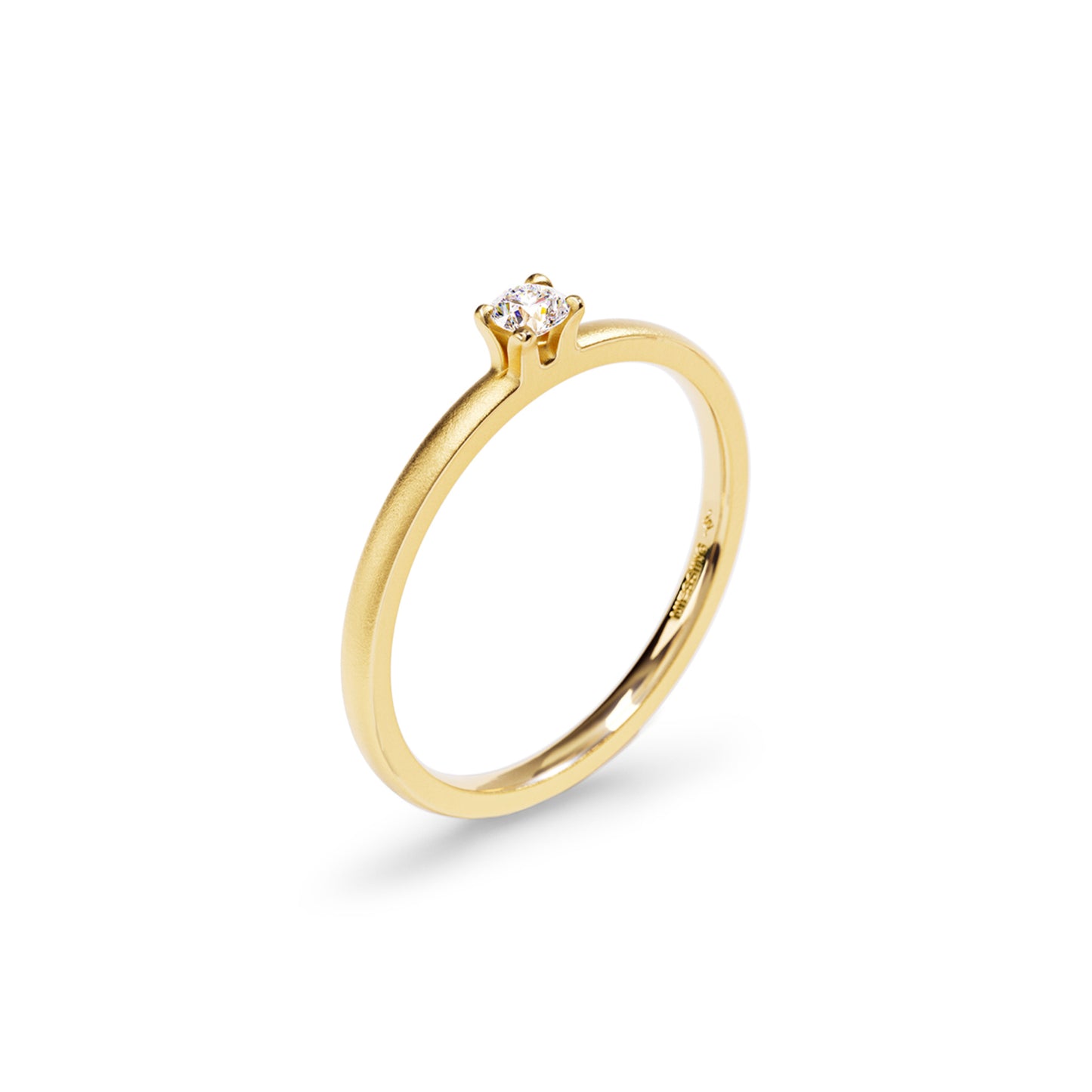 Amatis Fine Ring • Diamant von Niessing (N381964-0.08ct-satin-cy)