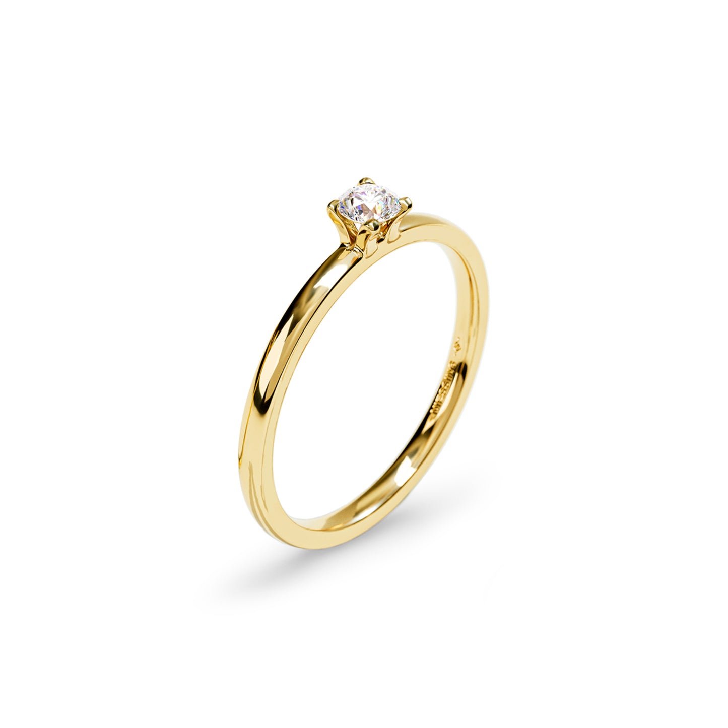 Amatis Fine Ring • Diamant von Niessing (N381964-0.14ct-gloss-cy)