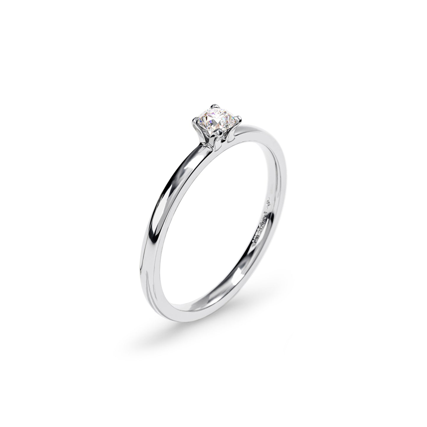 Amatis Fine Ring, Platin • Diamant von Niessing (N381964-0.14ct-gloss-pt)