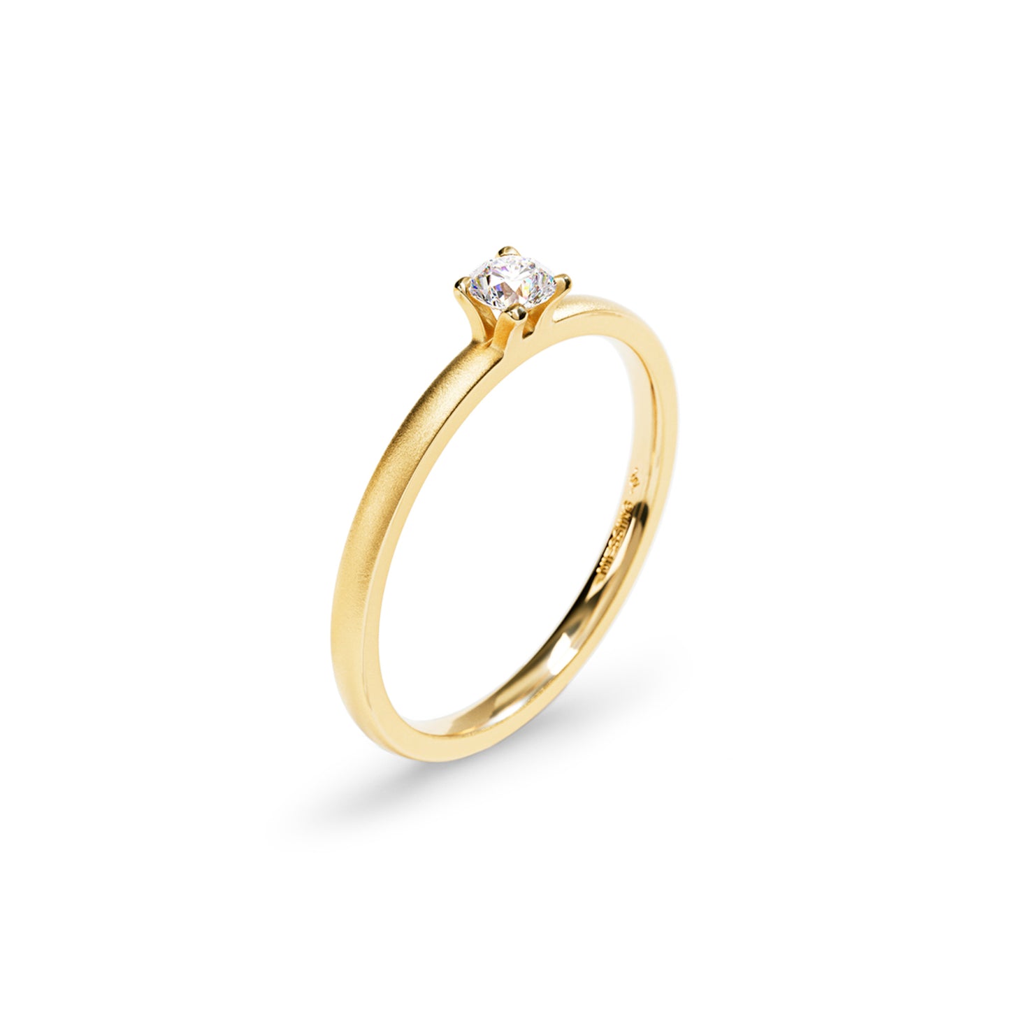 Amatis Fine Ring • Diamant von Niessing (N381964-0.14ct-satin-cy)
