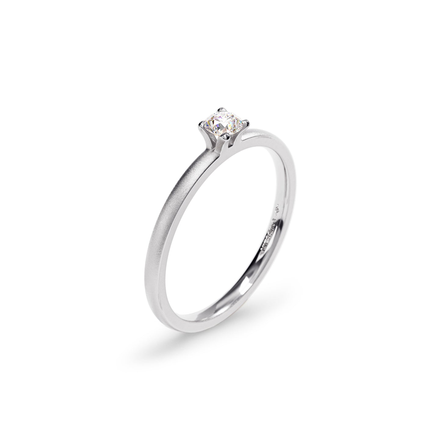 Amatis Fine Ring, Platin • Diamant von Niessing (N381964-0.14ct-satin-pt)