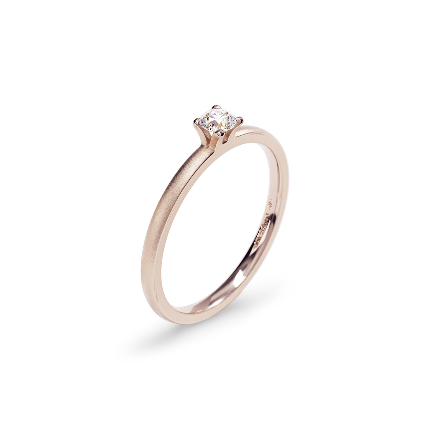 Amatis Fine Ring • Diamant von Niessing (N381964-0.14ct-satin-rw)