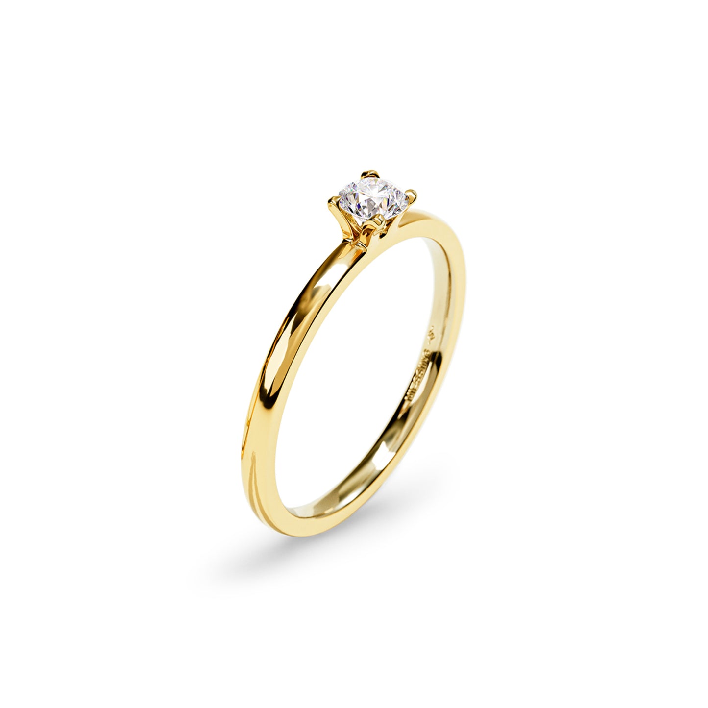 Amatis Fine Ring • Diamant von Niessing (N381964-0.18ct-gloss-cy)