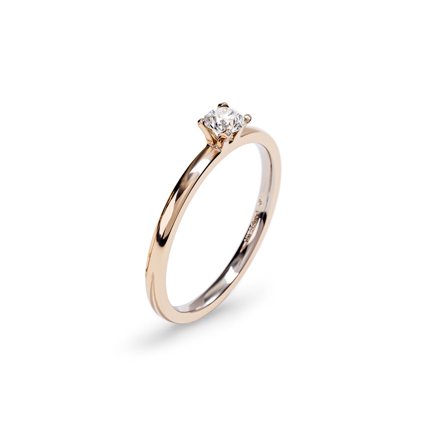 Amatis Fine Ring • Diamant von Niessing (N381964-0.18ct-gloss-rw)