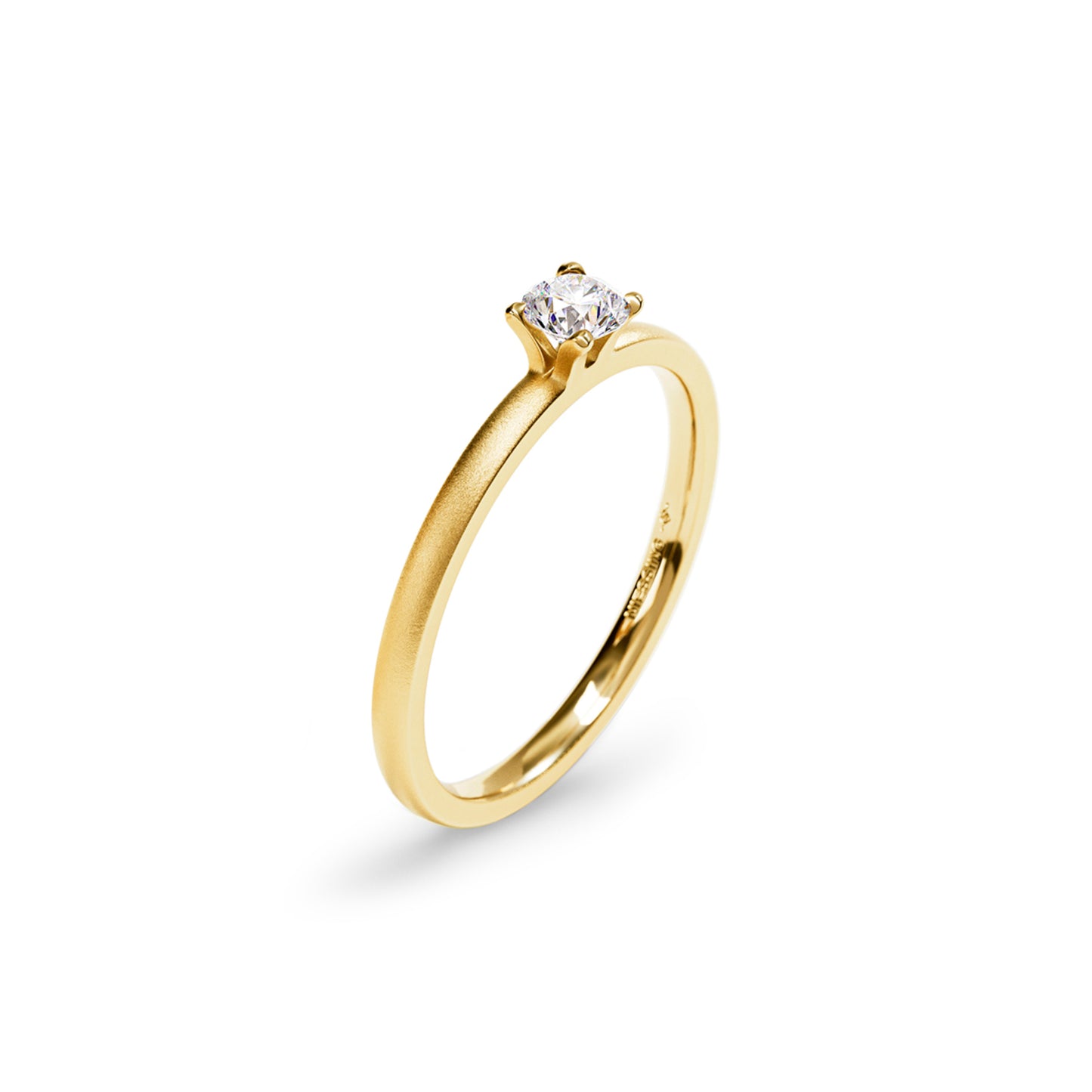 Amatis Fine Ring • Diamant von Niessing (N381964-0.18ct-satin-cy)