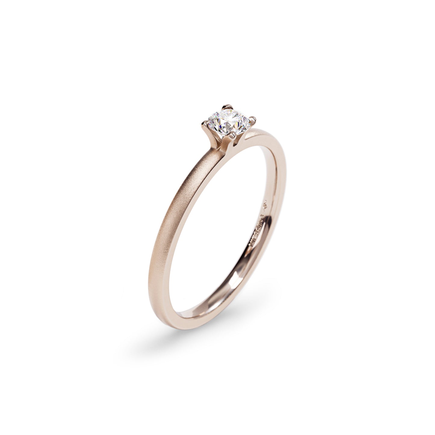 Amatis Fine Ring • Diamant von Niessing (N381964-0.18ct-satin-rw)