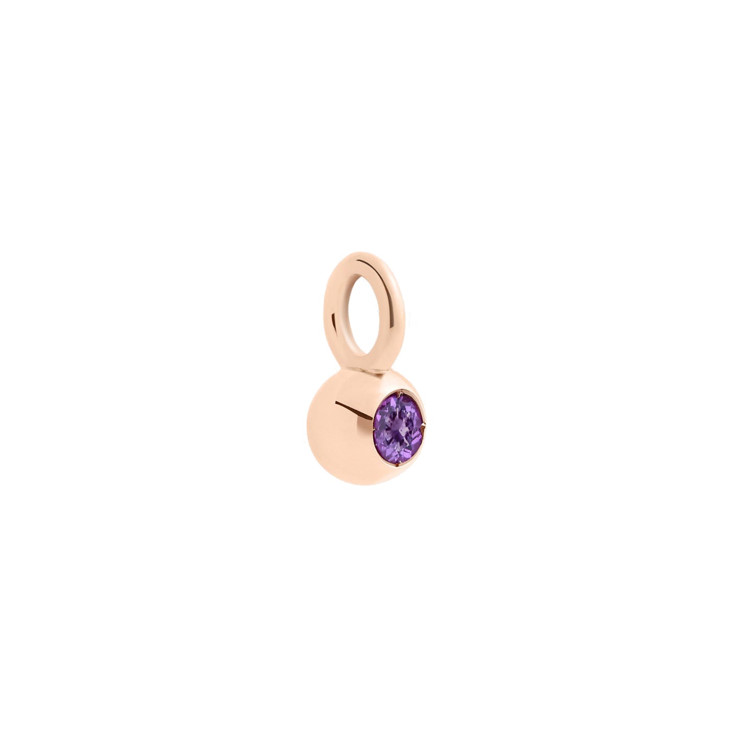 Anhänger Bollicine, Roségold • Amethyst von DoDo (DMC4000-BOLLI-IY09R)