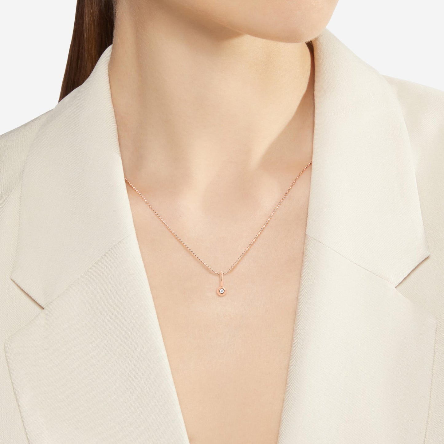 Anhänger Bollicine, Roségold • Diamant von DoDo (DMC4001-BOLLI-DB09R)