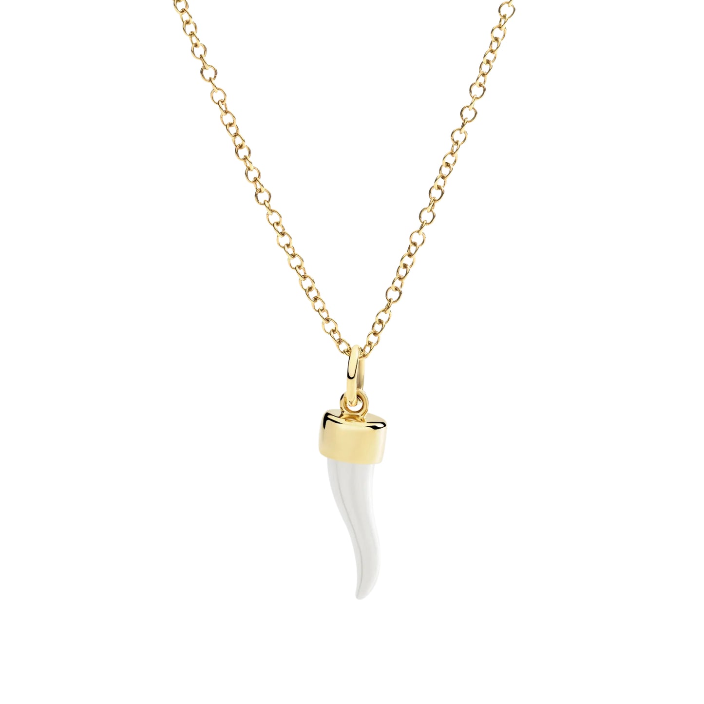 Anhänger Horn aus Gelbgold und Silber, Gelbgold von DoDo (DMC5007-HORNX-009GA)