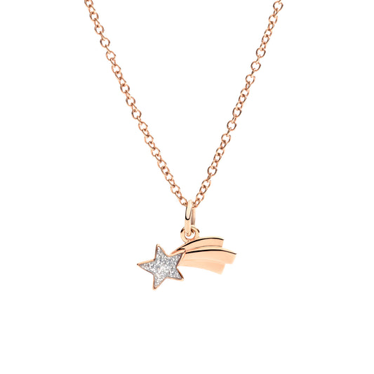 Anhänger Komet, Roségold • Emaille von DoDo (DMC4012_XSTAR_ESI9R)