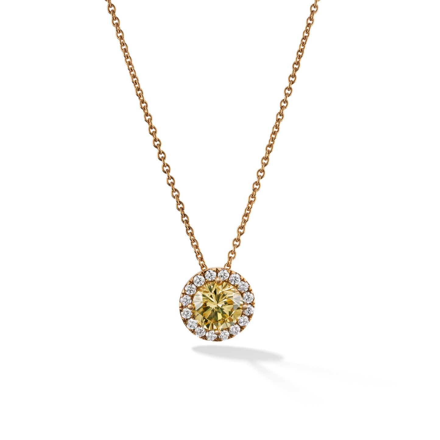Anhänger mit Hakskette, Roségold • Diamant von Hans D. Krieger (111.0923.14.16)