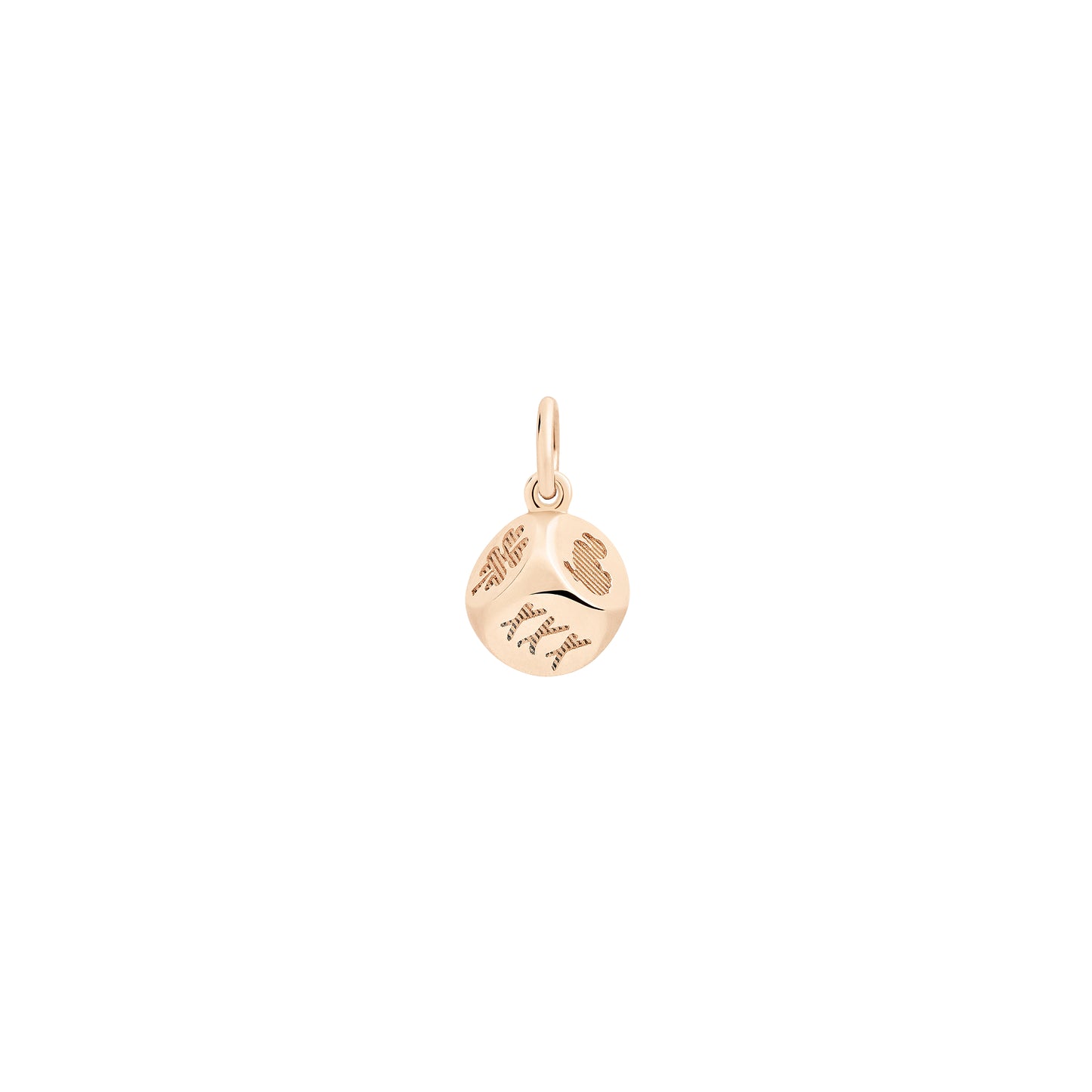 Anhänger Würfel, Roségold • Diamant von DoDo (DMC4003-DICES-BR09R)