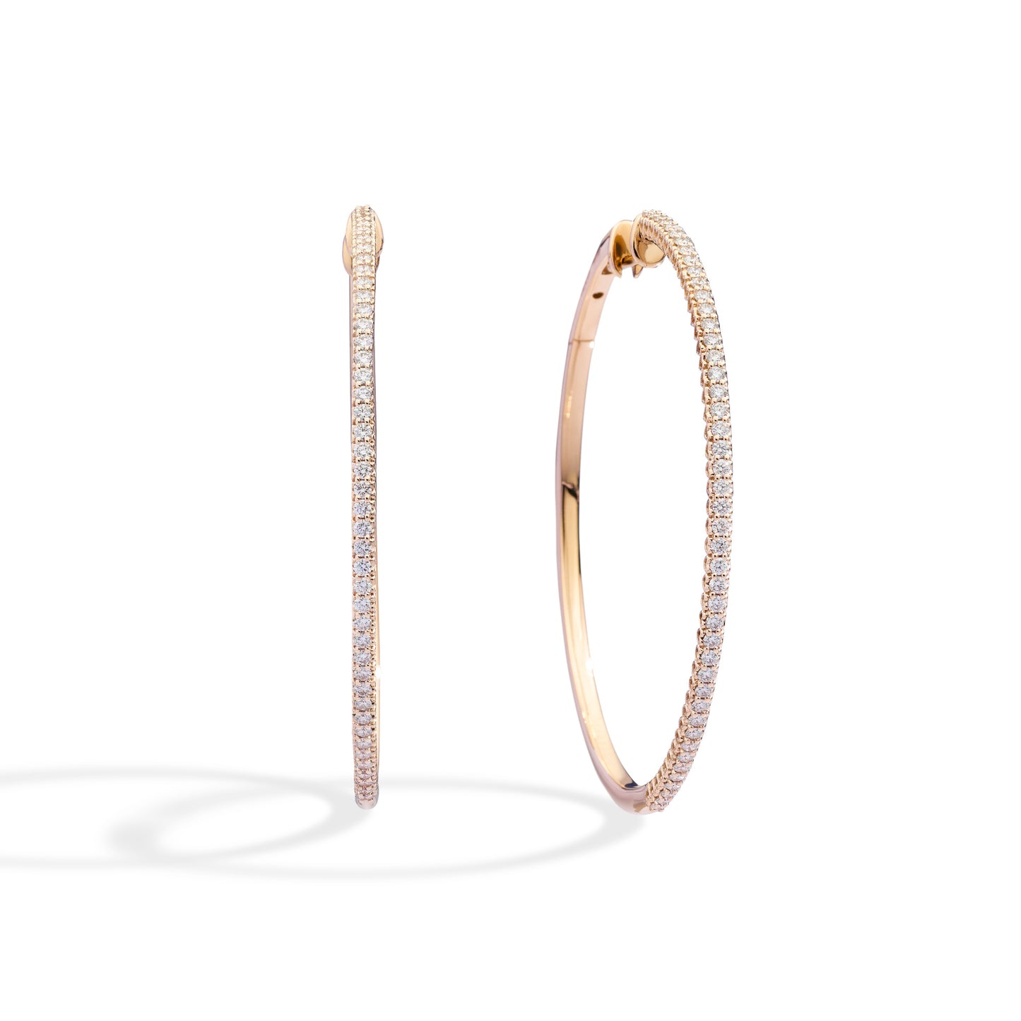 Anniversary Creolen, Gelbgold • Diamant von Recarlo (E01CE016/G095)