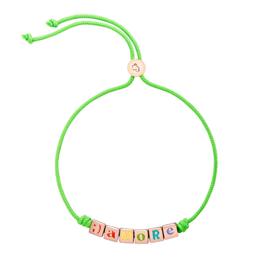 Armband Amore, Silber • Emaille von DoDo (DBC3004-LETAR-VFRAG)