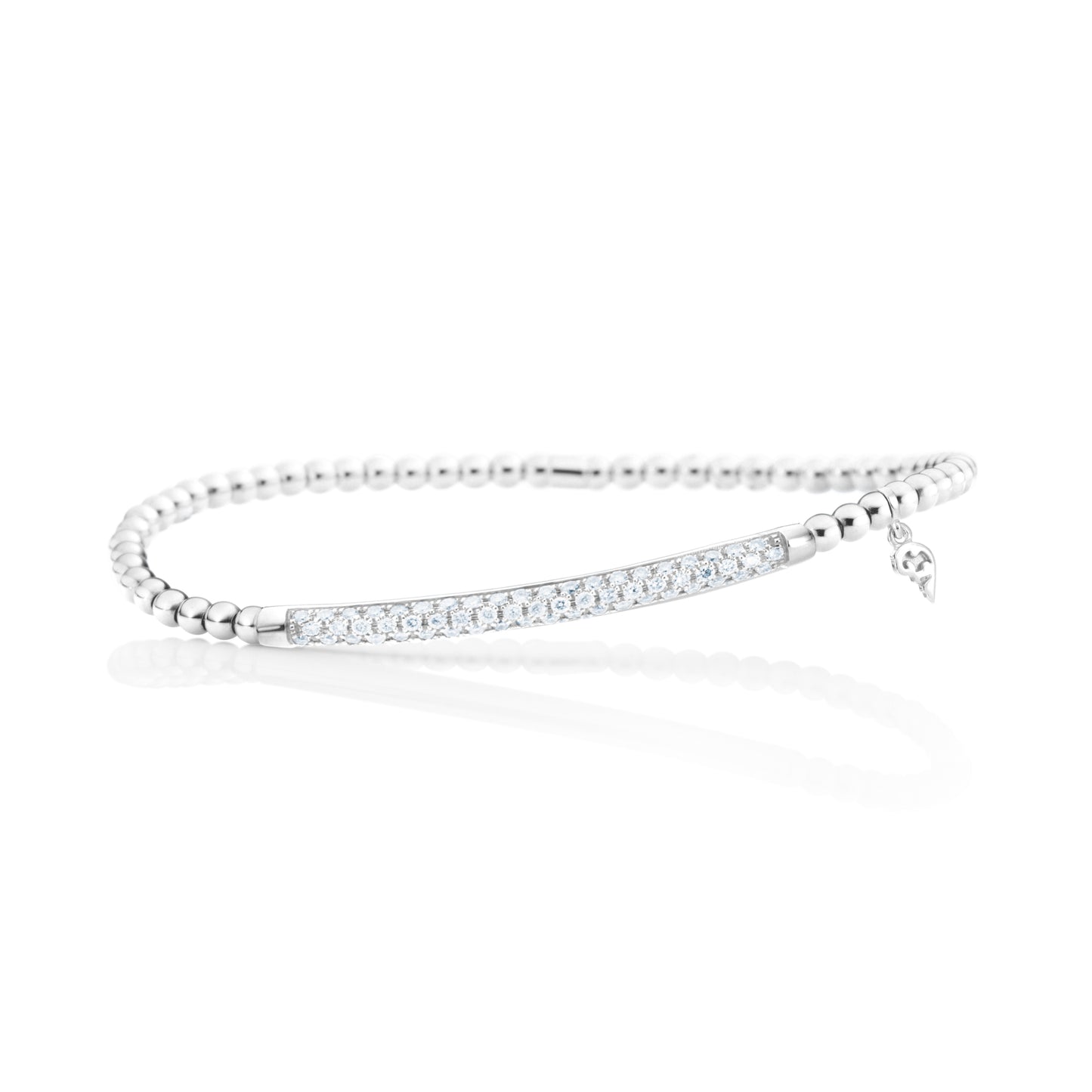 Armband Flessibile, Weißgold • Diamant von Capolavoro (AB8B00263.INNEN.17-M)