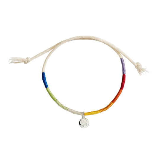Armband Lgbtqia+, Silber • Emaille • Perlmutt von DoDo (DBC5005-LGTBQ-MX0AG)