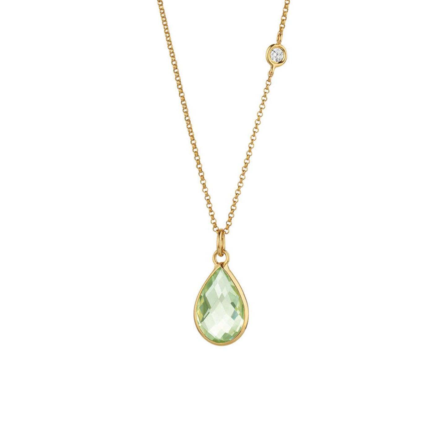 BIG BANG Collier mit Einhänger, Gelbgold • Amethyst • Diamant von Gellner (2-81666-03)
