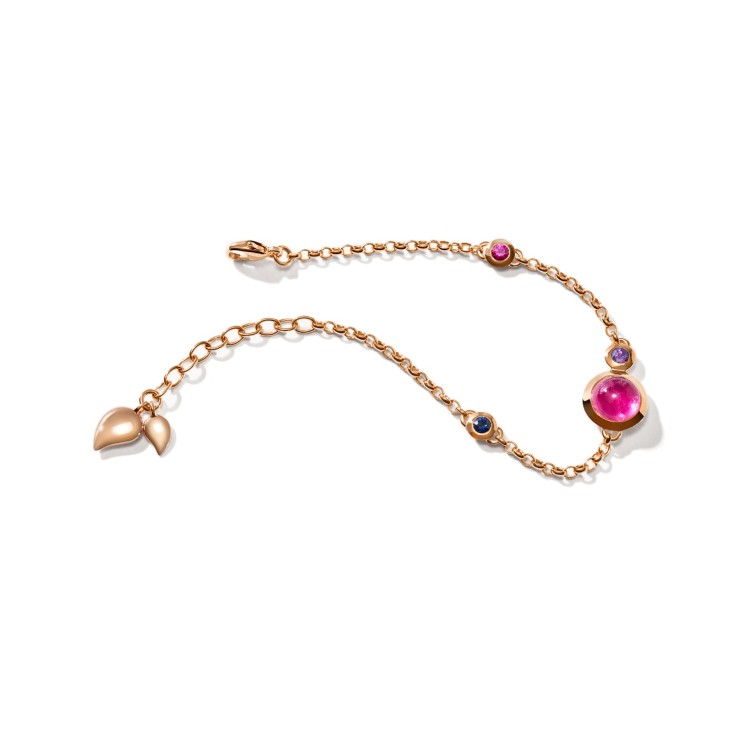 BOUTON Armband Mini Chain 'Wildberry' small/medium, Roségold • Edelsteine von Tamara Comolli (B-BOU-c-WB-sm-rg) BOUTON Armband Mini Chain 'Wildberry' small/medium, Roségold • Edelsteine von Tamara Comolli (B-BOU-c-WB-sm-rg)
