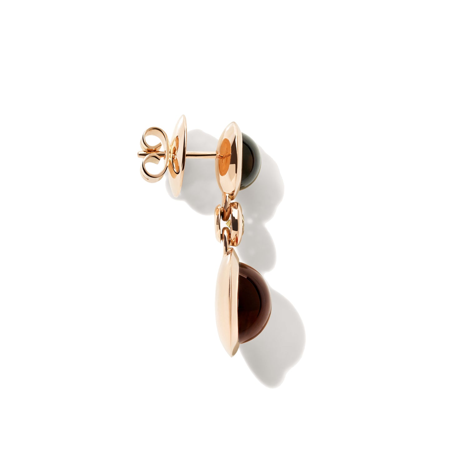 BOUTON Ohrhänger, Roségold • Edelsteine von Tamara Comolli (E-BOU-2-IS-Sa-rg)