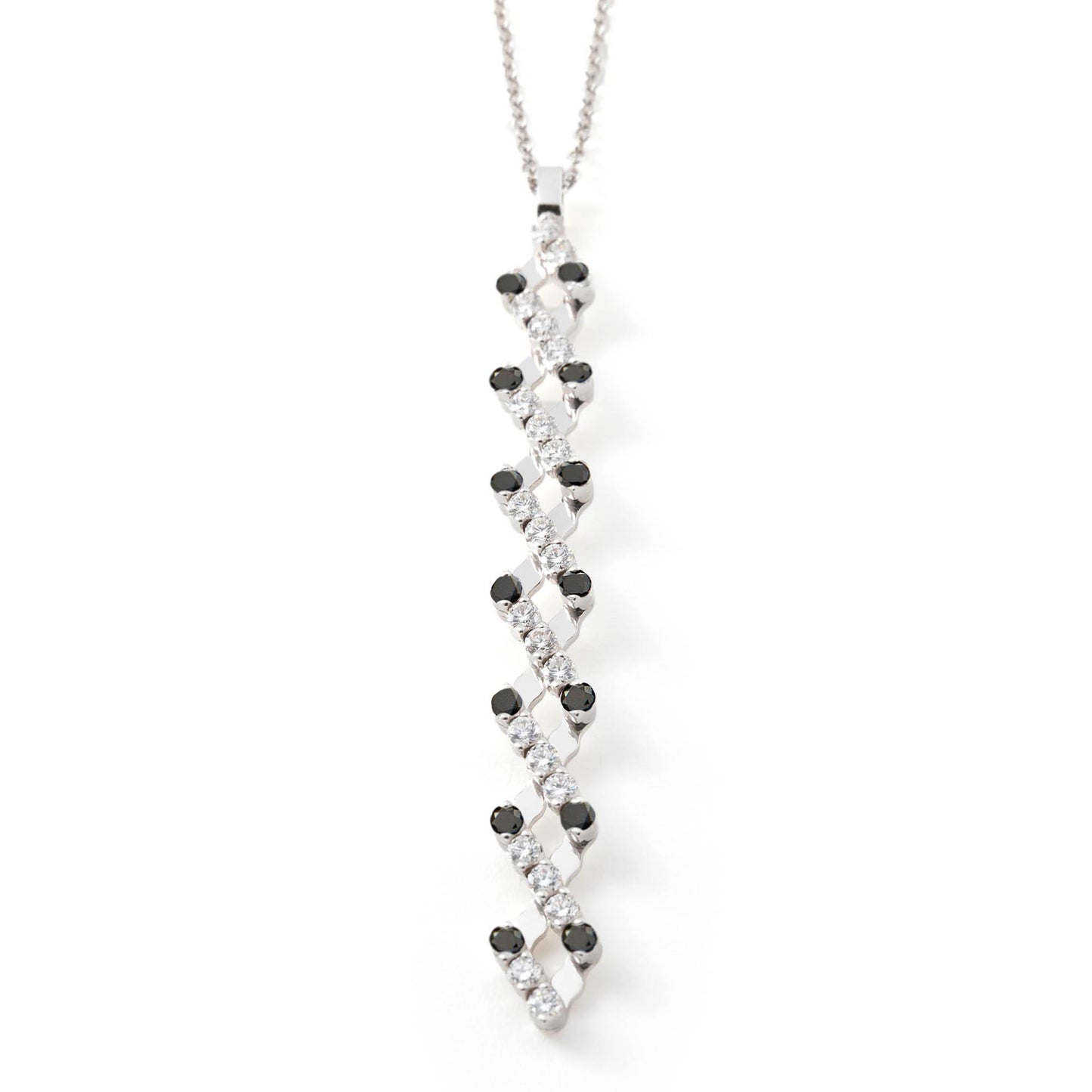 Brevetto Anhänger, Weißgold • Diamant von Serafino Consoli (S.CL 5F2 WG WD BD X)