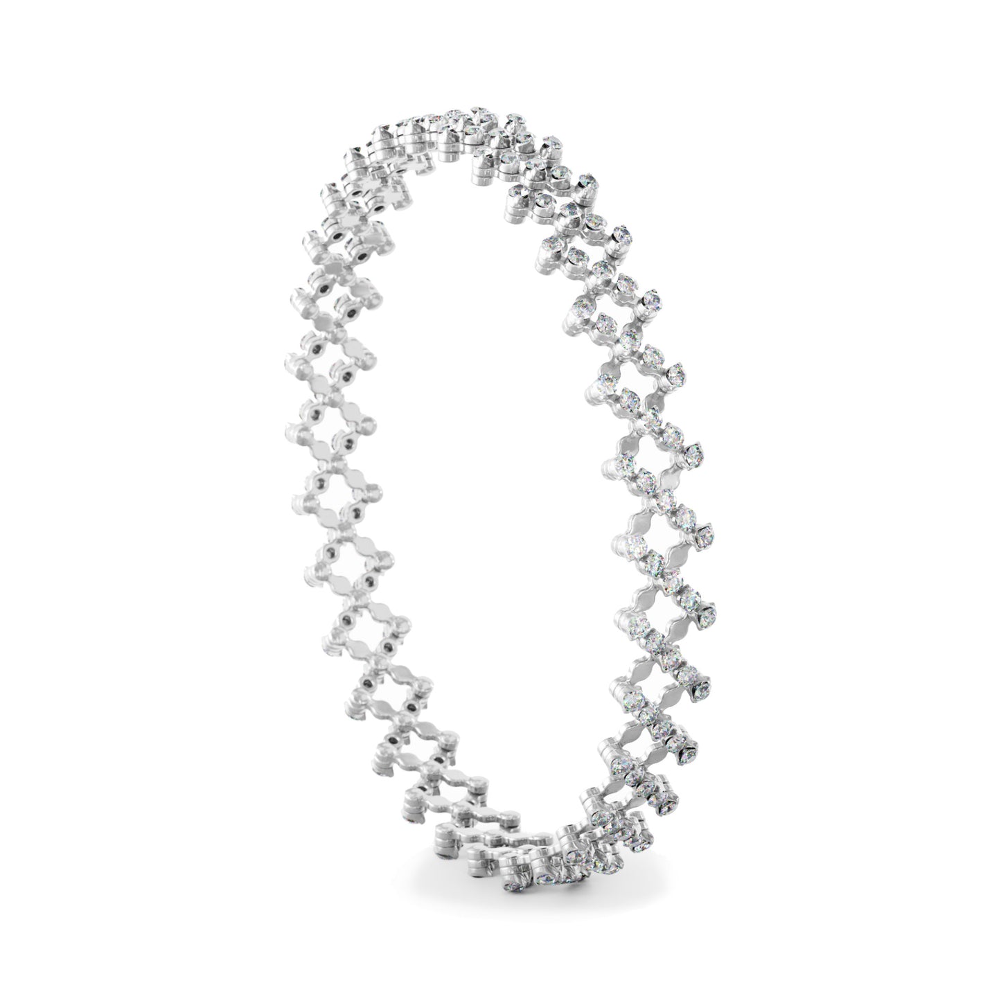 Brevetto Multi-Size Ring und Armband, Weißgold • Diamant von Serafino Consoli (S.RB 5F2 WG WD)