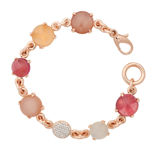 Catch Armband, Roségold • Edelsteine von Bron (8AR3965MIX18BR)
