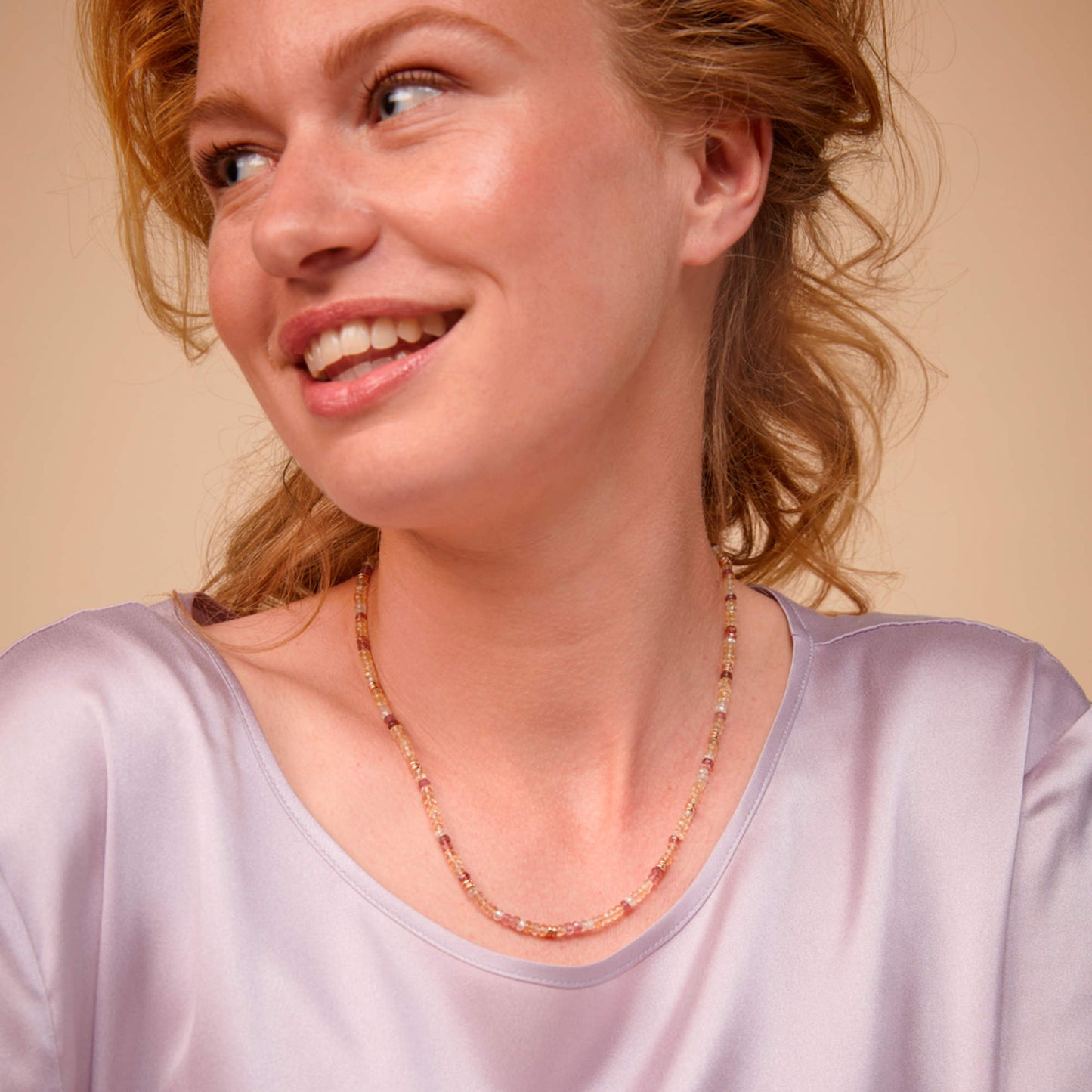 Bron Mira Mira Collier (8CR4417DAY) aus Roségold mit Citrin und Turmalin