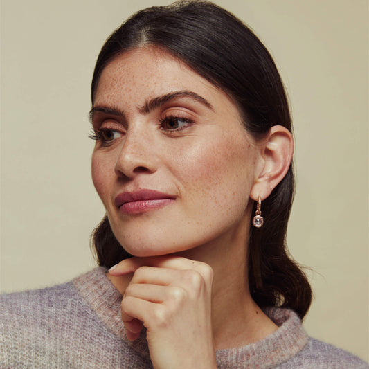 Bron Mira Mira Einhänger (8OR4902RQB) aus Roségold mit Rosenquarz